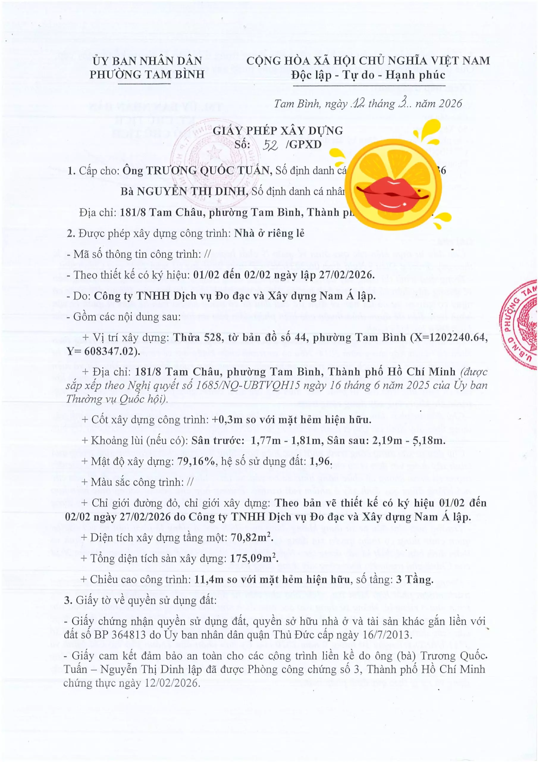 Hướng Dẫn Xin Giấy Phép Xây Dựng Phường Tam Bình Tp. Hồ Chí Minh